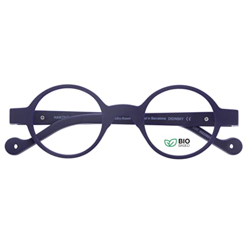 DIDINSKY Presbyopie Lesebrille oder Presbyopie Anti Blaulicht Anti Blaulicht für Männer und Frauen. Rubber Touch, flexible Bügel und entspiegelte Gläser - HAKONE BIO (Indigo, 3, x) von DIDINSKY