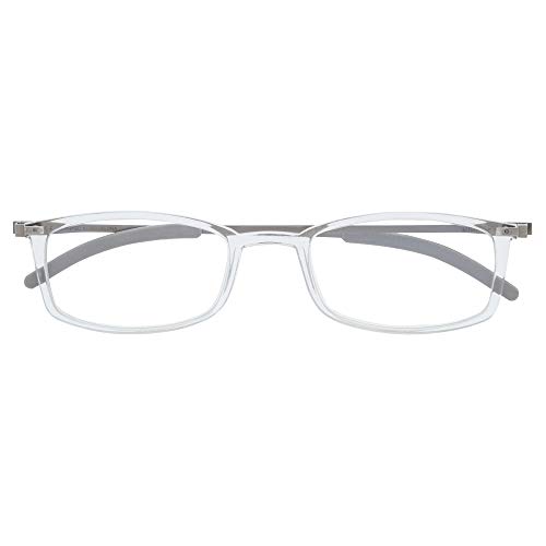 DIDINSKY Ultradünne Verschreibungspflichtige Lesebrille für Männer und Frauen. Sehr Leichte Presbyopie-Brille mit Blaulicht-Schutzgläsern - MACBA ROUND/SQUARE (Ash, 1.5, x, SQUARE) von DIDINSKY