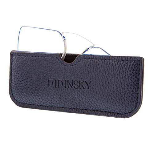 DIDINSKY Lesebrille für Damen und Herren Randlose. Blaulicht das Computerleser blockiert. Unzerbrechliche Anti-Glare-Brille im Taschenformat. Blue +2.5 - HERMITAGE SQUARE von DIDINSKY