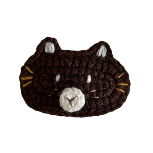 1 x handgefertigte Häkel-Haarspange, schönes Hunde-/Katzen-Design für Kinder, Jugendliche und Erwachsene, weiche und bequeme Haarnadel von DIEKE