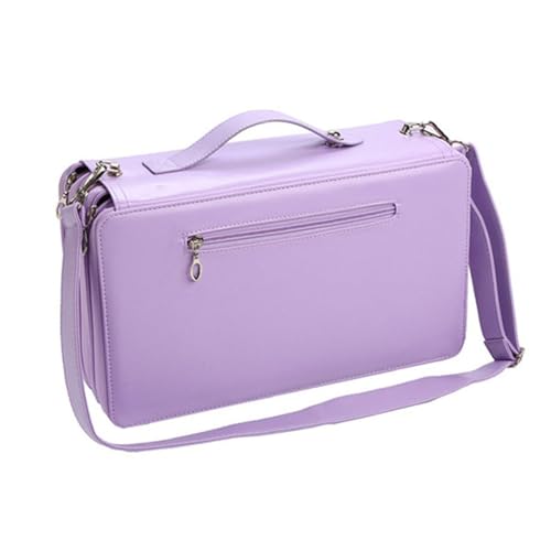 DIEKE Aufbewahrungstasche für 120 Marker mit verstellbarem Schultergurt, hohe Kapazität, Marker-Organizer, Tragetasche für Künstler, Studenten, blaue Kunsttasche, violett DIEKE Aufbewahrungstasche für 120 Marker mit verstellbarem Schultergurt, hohe Kapazität, Marker-Organizer, Tragetasche für Künstler, Studenten, blaue Kunsttasche, violett von DIEKE