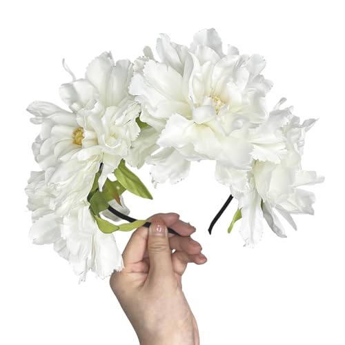 DIEKE Blumenkostüm, Stirnband, Bühnenrequisiten, Blumenkopfbedeckung für Party, Requisiten, Geburtstagsgeschenk, Stirnband, Foto, stilvolle Haardekoration von DIEKE