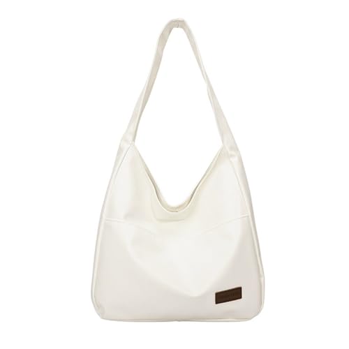 DIEKE Funktionelle Damen Umhängetasche Elegant Achselbörse Pendler Achsel Ergonomischer Gurt Mode Accessoire Unterarmbörse, weiß, Einheitsgröße von DIEKE