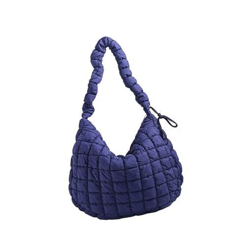 DIEKE Gesteppte Damen-Umhängetasche, einfarbig, Wolken, große Kapazität, Kuriertasche, Kordelzug, Pendeln, einfarbig, Achselhöhle für Damen, große Kapazität, Schultertasche, Wolke, blau, One Size DIEKE Gesteppte Damen-Umhängetasche, einfarbig, Wolken, große Kapazität, Kuriertasche, Kordelzug, Pendeln, einfarbig, Achselhöhle für Damen, große Kapazität, Schultertasche, Wolke, blau, One Size von DIEKE