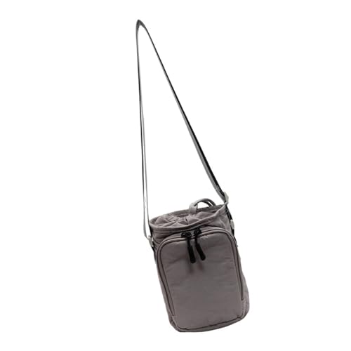 DIEKE Stilvolle und funktionale kleine Umhängetasche mit mehreren Taschen, verstellbarer Schultergurt für einfache Organisation, verstellbarer Schultergurt, grau, One Size DIEKE Stilvolle und funktionale kleine Umhängetasche mit mehreren Taschen, verstellbarer Schultergurt für einfache Organisation, verstellbarer Schultergurt, grau, One Size von DIEKE