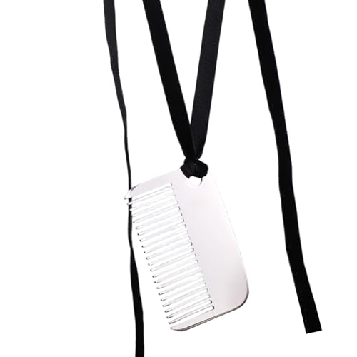 DIEKE Tragbare stilvolle Halskette mit Kamm-Anhänger aus Edelstahl, Schmuck-Accessoire zum Personalisieren der Frisur mit Leichtigkeit, stilvolle Damen-Halskette, Einheitsgröße, Wie beschrieben, Wie DIEKE Tragbare stilvolle Halskette mit Kamm-Anhänger aus Edelstahl, Schmuck-Accessoire zum Personalisieren der Frisur mit Leichtigkeit, stilvolle Damen-Halskette, Einheitsgröße, Wie beschrieben, Wie von DIEKE