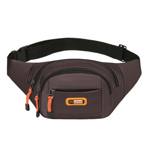 Hüfttasche für Outdoor-Enthusiasten mit verstellbarem Gürtel und reichlich Stauraum, Umhängetasche, Brusttasche, verschleißfeste Hüfttaschen, coffee, Mass Beauty von DIEKE