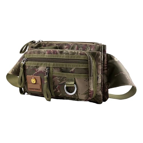 Mehrschichtige Gürteltasche für Damen und Herren, Crossbody-Tasche mit verstellbarem Riemen, wasserabweisend, Brusttasche, Hüfttasche, großes Fassungsvermögen, mehrlagiger Brustgürtel, C, Mass Beauty Mehrschichtige Gürteltasche für Damen und Herren, Crossbody-Tasche mit verstellbarem Riemen, wasserabweisend, Brusttasche, Hüfttasche, großes Fassungsvermögen, mehrlagiger Brustgürtel, C, Mass Beauty von DIEKE