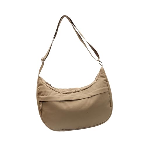 Nylon-Umhängetasche für Damen, praktische Schultertaschen mit verstellbarem Riemen und reichlich Stauraum für Reisen oder den täglichen Gebrauch, khaki, One Size Nylon-Umhängetasche für Damen, praktische Schultertaschen mit verstellbarem Riemen und reichlich Stauraum für Reisen oder den täglichen Gebrauch, khaki, One Size von DIEKE