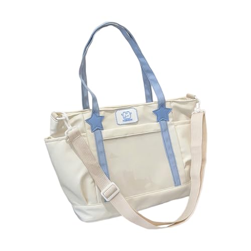 Stilvolle Nylon-Umhängetasche für Studenten und Profis, geräumige und praktische Crossbody-Tasche für tägliche Aktivitäten, leichte Nylon-Umhängetasche, beige, One Size Stilvolle Nylon-Umhängetasche für Studenten und Profis, geräumige und praktische Crossbody-Tasche für tägliche Aktivitäten, leichte Nylon-Umhängetasche, beige, One Size von DIEKE