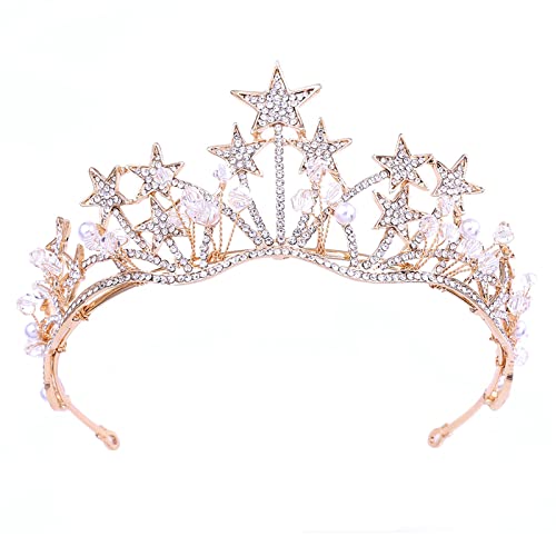 Vintage Strass Stern Stirnband Frauen Hochzeit Kopfschmuck weiblich Junggesellinnenabschied Feier Kopfbedeckung Braut Haarband von DIEKE