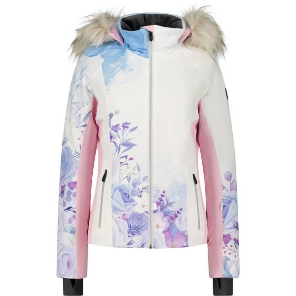 DIELSPORT Damen Funktionsjacke ELLIE - WOMEN'S SKI JACKET WITH DETACHABLE FAUX FUR - REGULAR FIT, SEMILONG von DIELSPORT