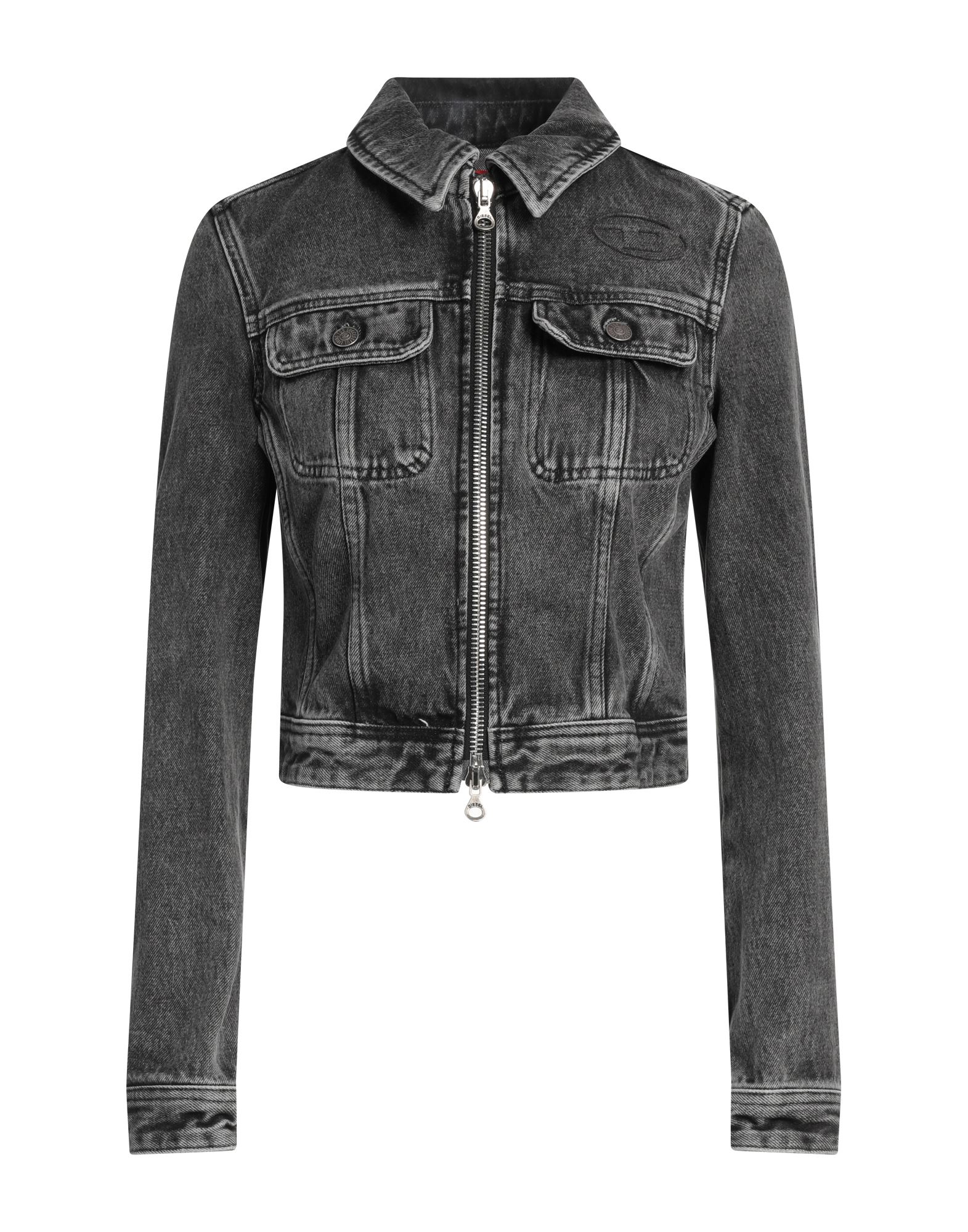 DIESEL Jeansjacke/-mantel Damen Granitgrau von DIESEL