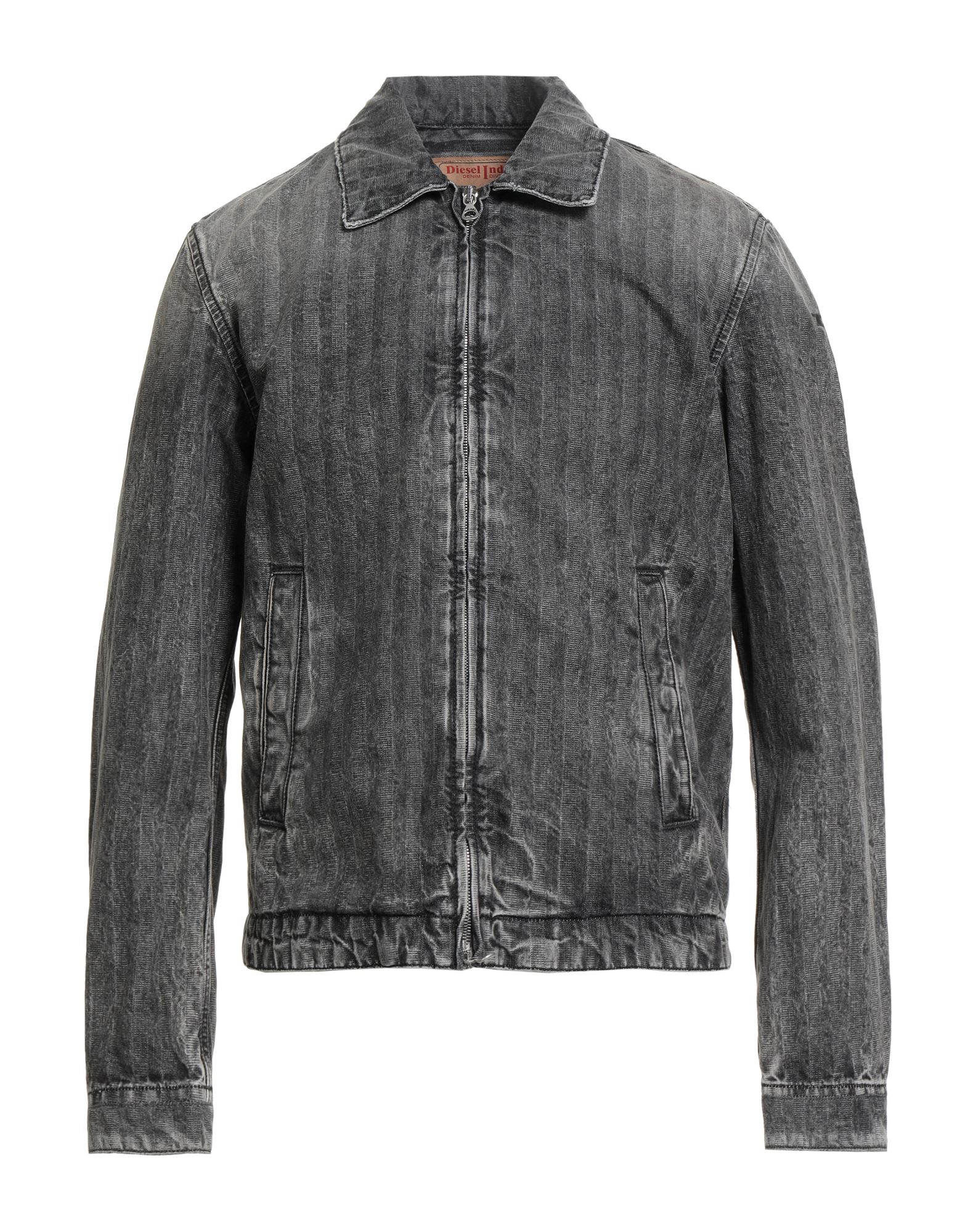 DIESEL Jeansjacke/-mantel Herren Braungrau von DIESEL