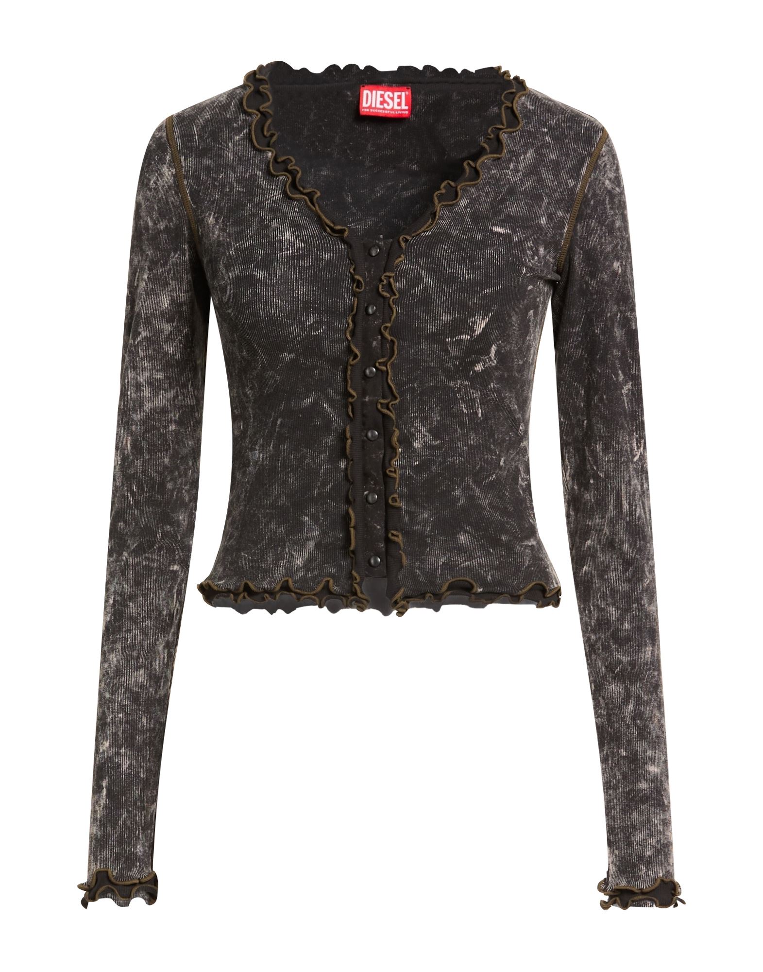 DIESEL Strickjacke Damen Braungrau von DIESEL