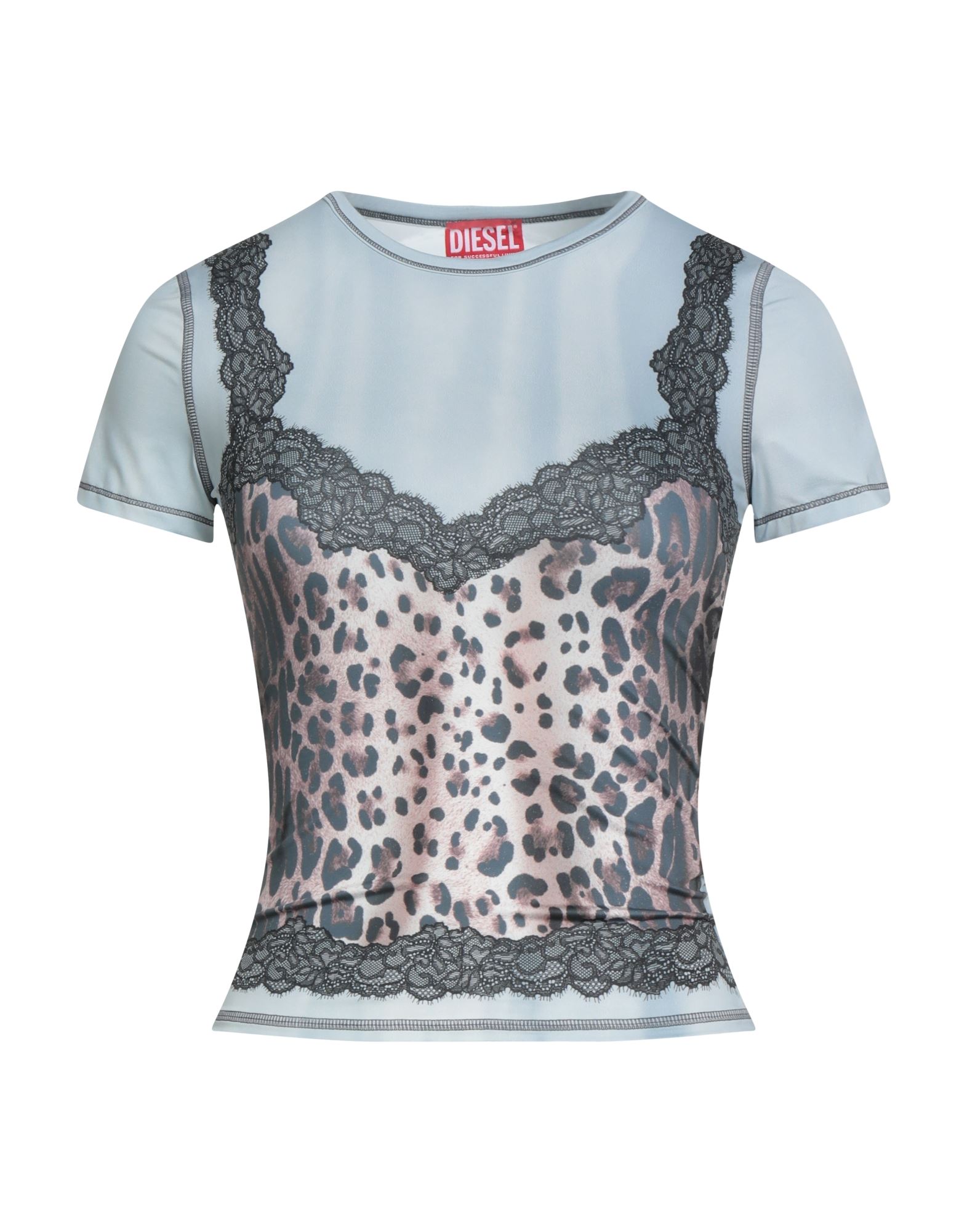 DIESEL T-shirts Damen Himmelblau von DIESEL