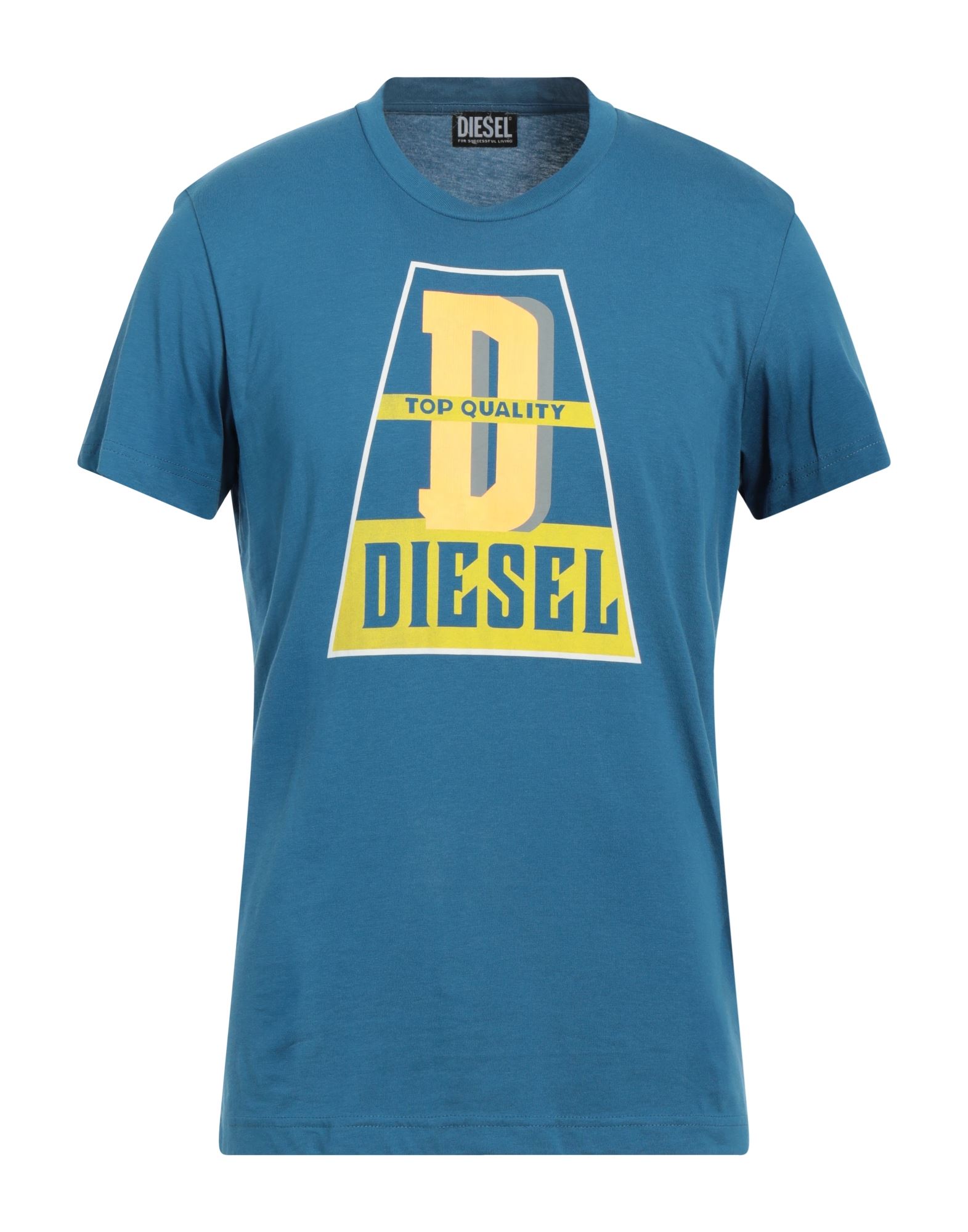 DIESEL T-shirts Herren Azurblau von DIESEL