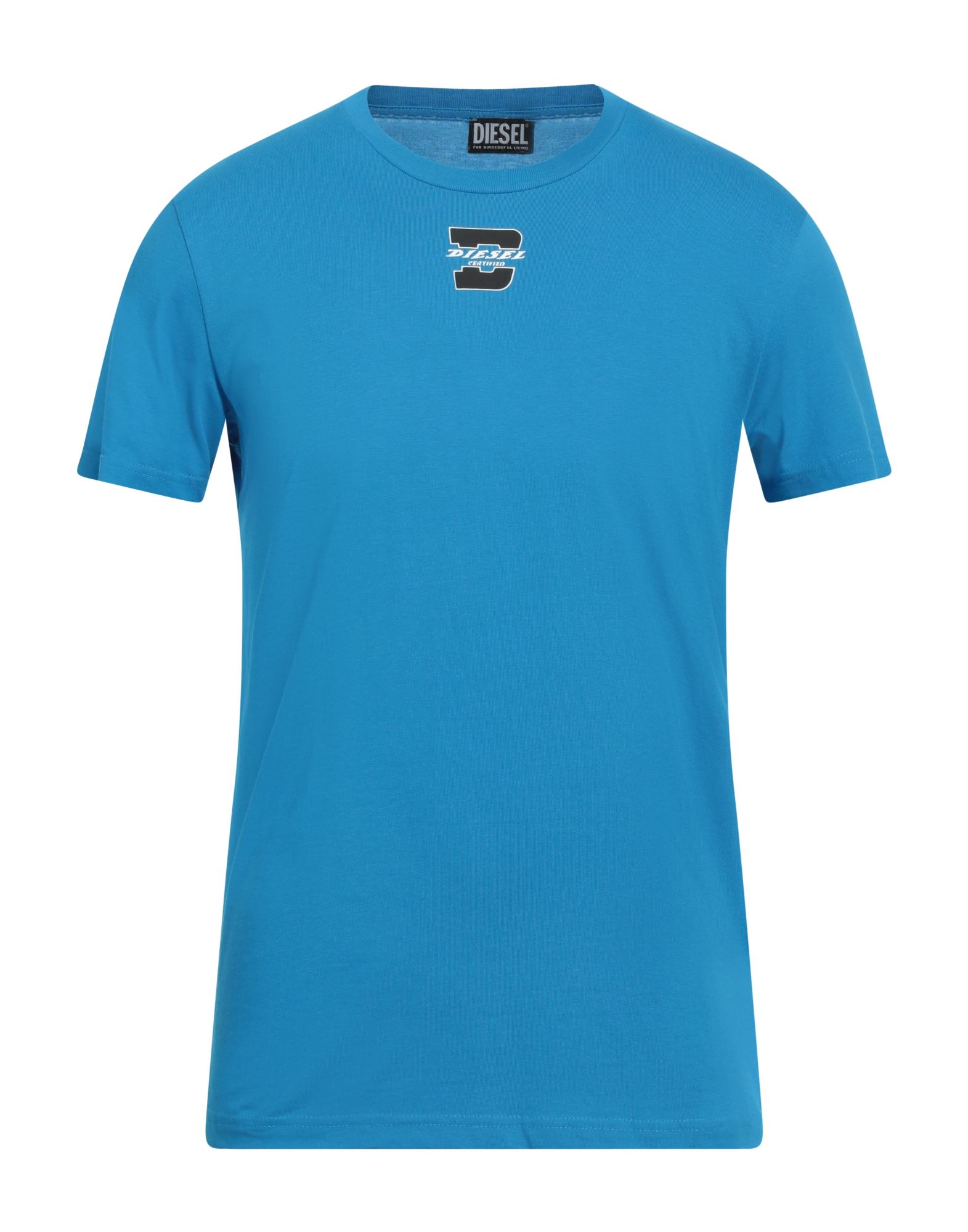 DIESEL T-shirts Herren Azurblau DIESEL T-shirts Herren Azurblau von DIESEL