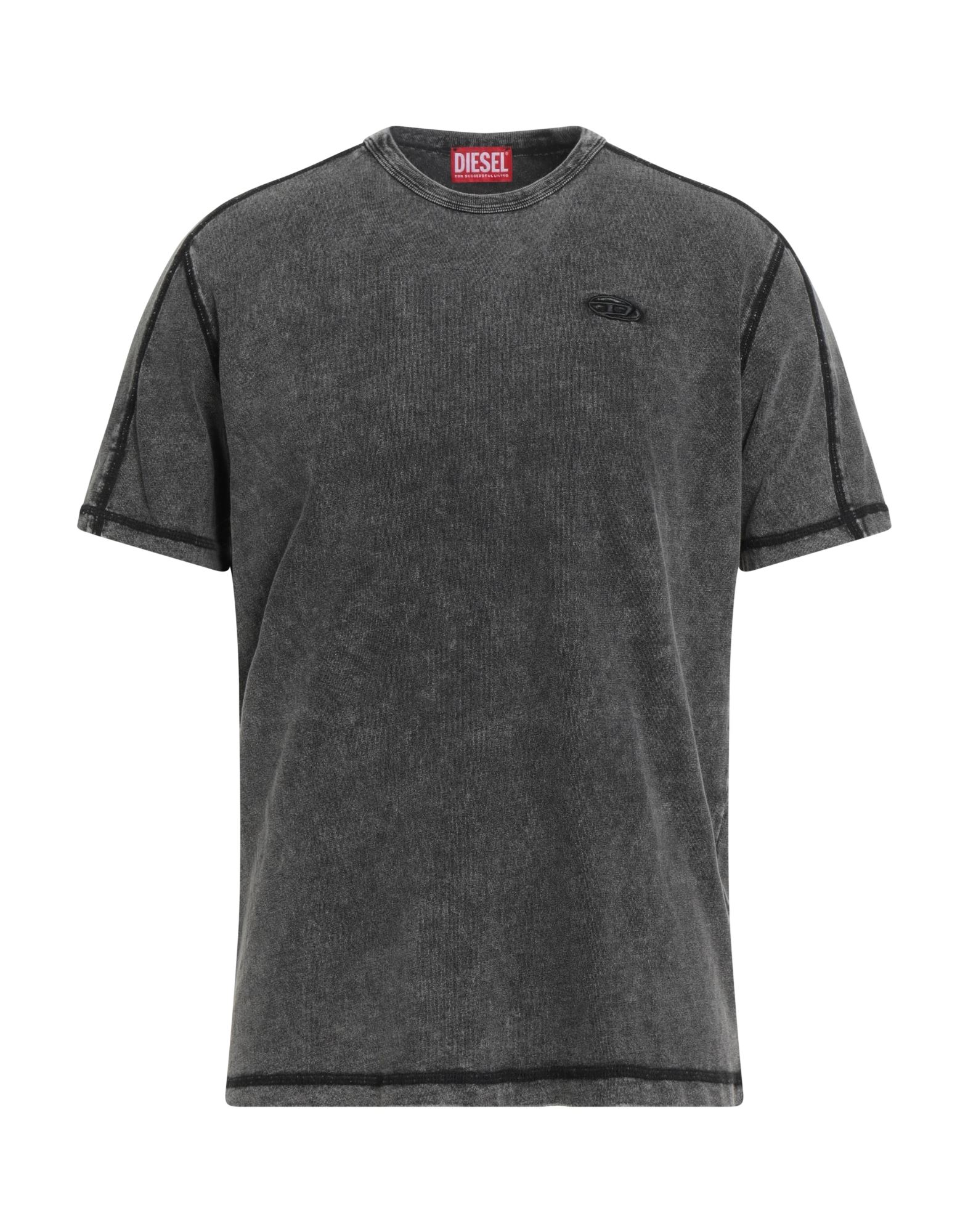 DIESEL T-shirts Herren Braungrau von DIESEL