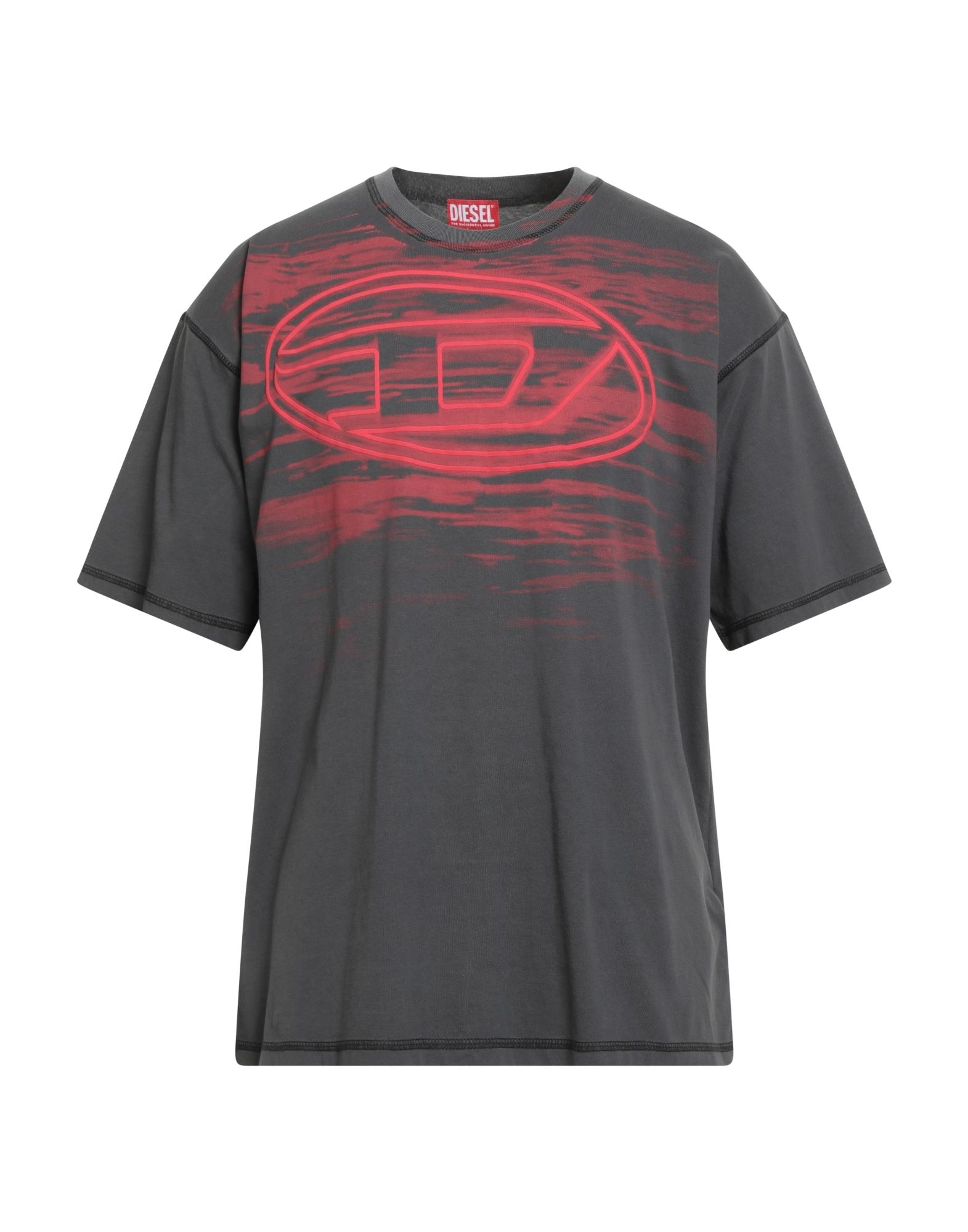 DIESEL T-shirts Herren Braungrau von DIESEL