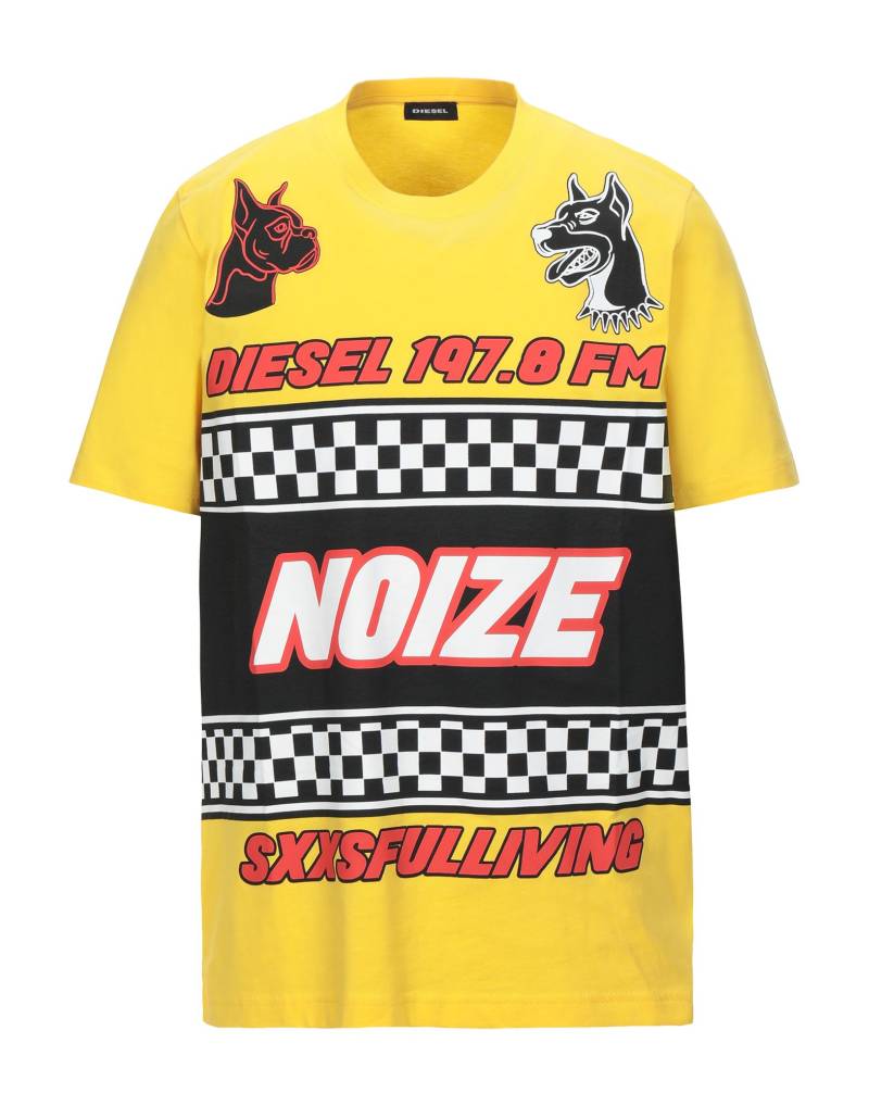 DIESEL T-shirts Herren Gelb von DIESEL