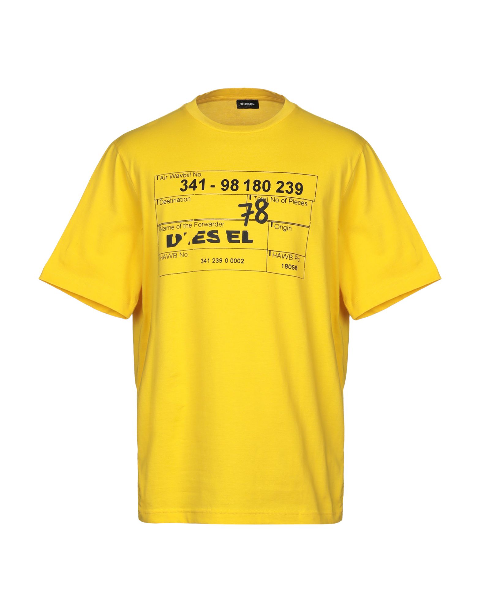 DIESEL T-shirts Herren Gelb von DIESEL