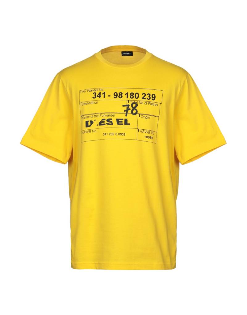 DIESEL T-shirts Herren Gelb von DIESEL