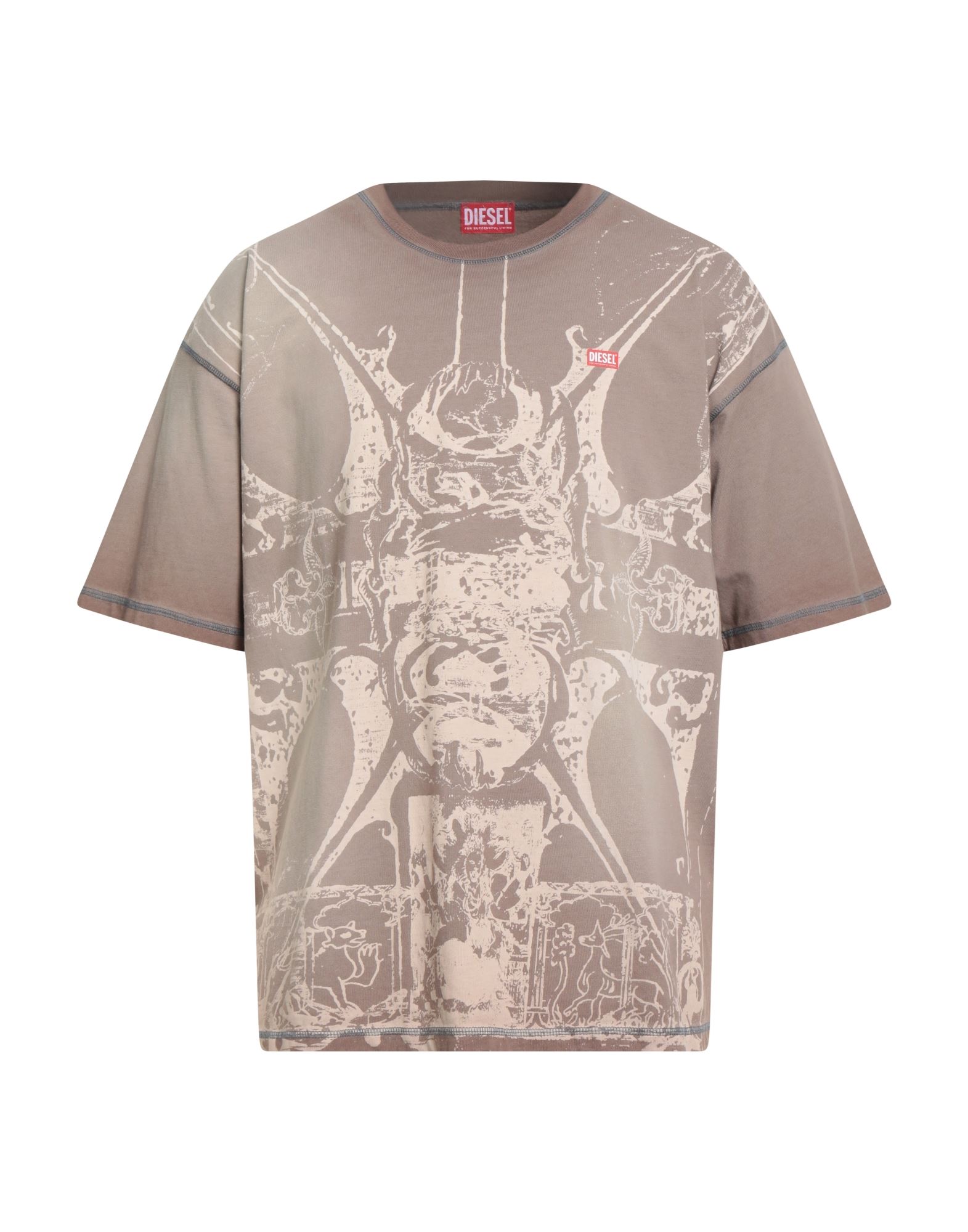 DIESEL T-shirts Herren Hellbraun von DIESEL