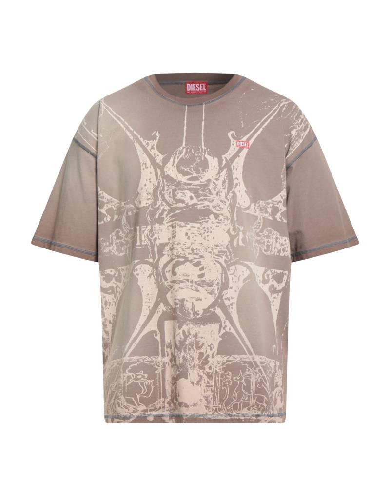 DIESEL T-shirts Herren Hellbraun von DIESEL