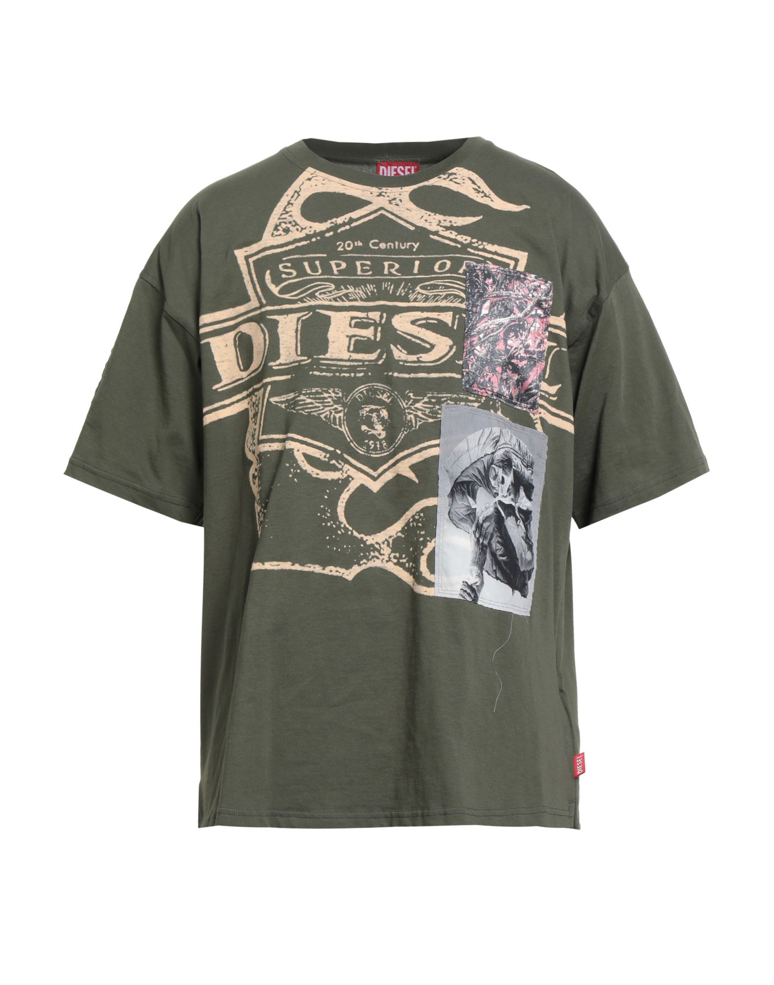 DIESEL T-shirts Herren Militärgrün von DIESEL
