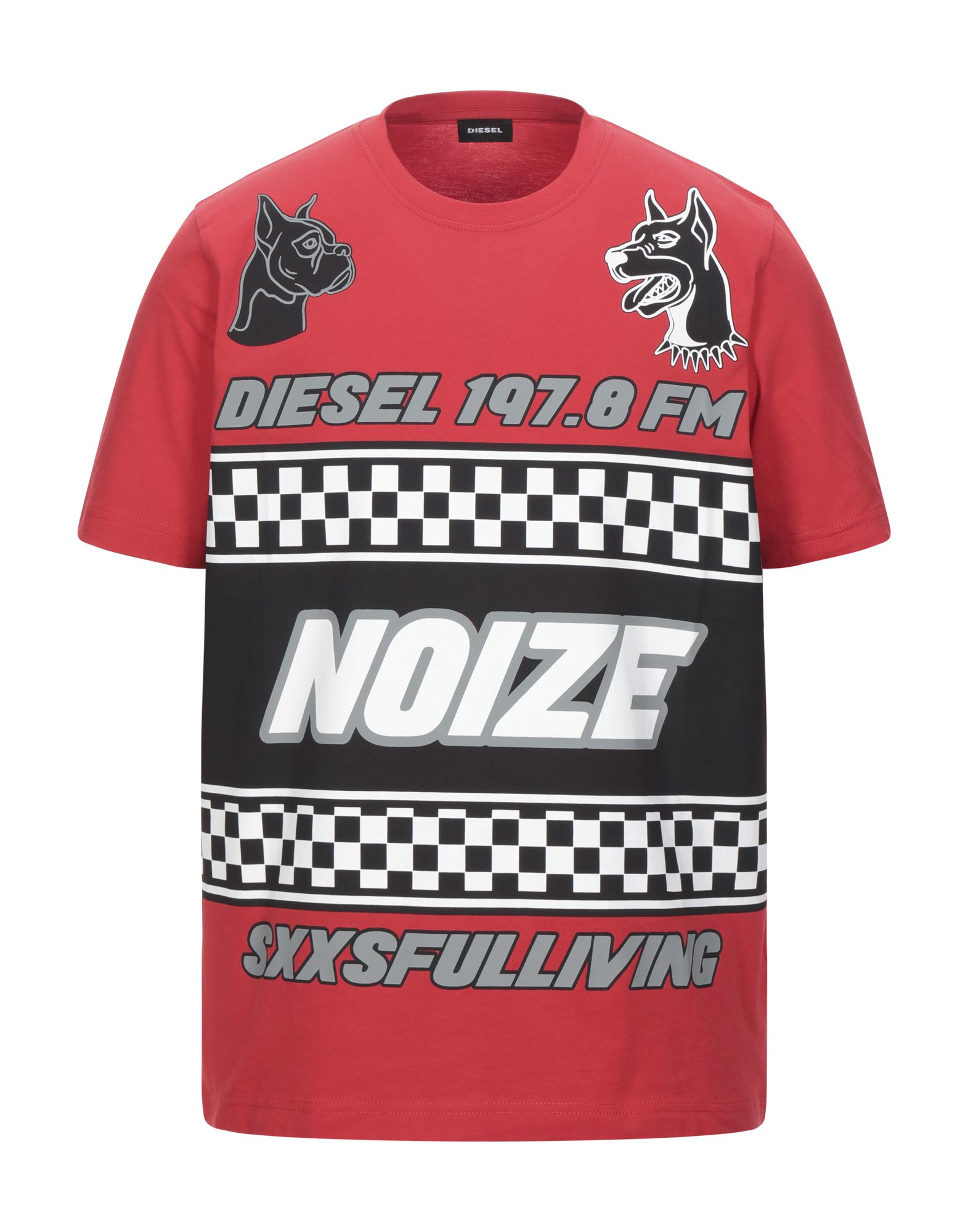 DIESEL T-shirts Herren Rot von DIESEL