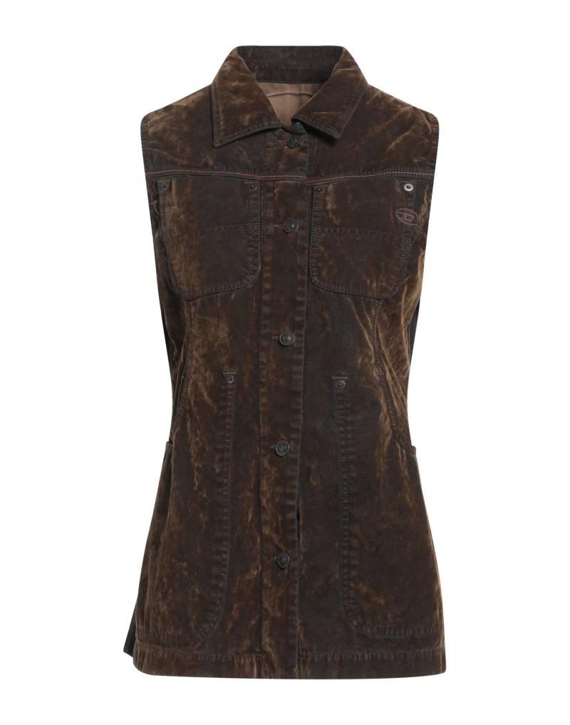 DIESEL Jeansjacke/-mantel Damen Braun von DIESEL