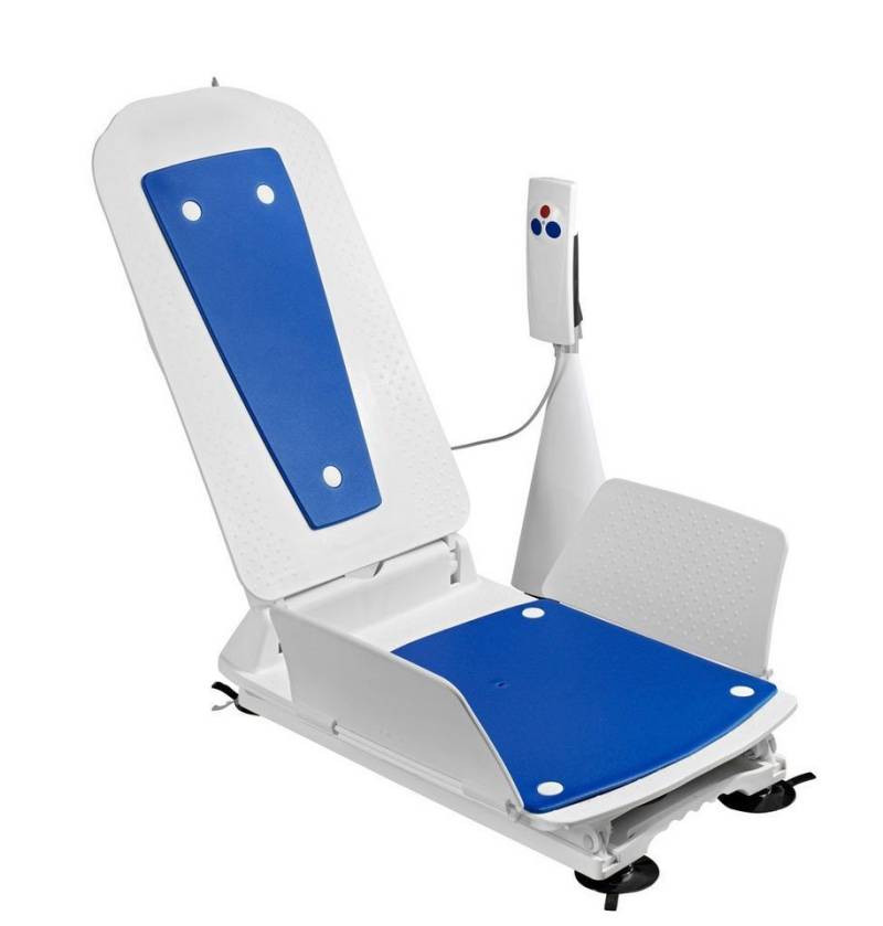 DIETZ® REHA-PRODUKTE Badewannensitz Dietz Badewannenlifter KANJO Eco mit Bezugs-Set blau, belastbar bis 140 kg von DIETZ® REHA-PRODUKTE