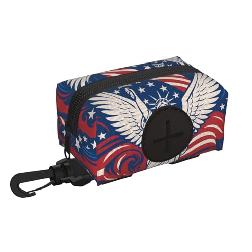 DIEzig Liberty-Statue mit Hundekotbeutelhalter, Hundekotbeutelhalter und Spender, Haustier-Zubehör, Schwarz , Einheitsgröße von DIEzig