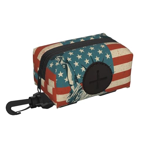 DIEzig Liberty-Statue mit Hundekotbeutelhalter, Hundekotbeutelhalter und Spender, Haustier-Zubehör, Schwarz , Einheitsgröße von DIEzig