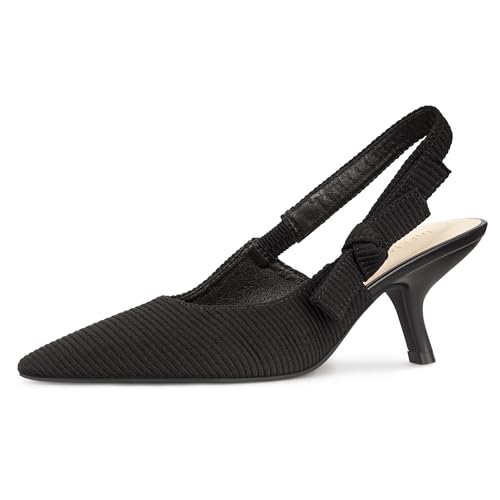 DIFEMA Damen-Arbeitspumps, Slingback, Kätzchen-Absätze, geschlossen, spitzer Zehenbereich, Schleife, Schwarz, Schwarz, 36 EU DIFEMA Damen-Arbeitspumps, Slingback, Kätzchen-Absätze, geschlossen, spitzer Zehenbereich, Schleife, Schwarz, Schwarz, 36 EU von DIFEMA