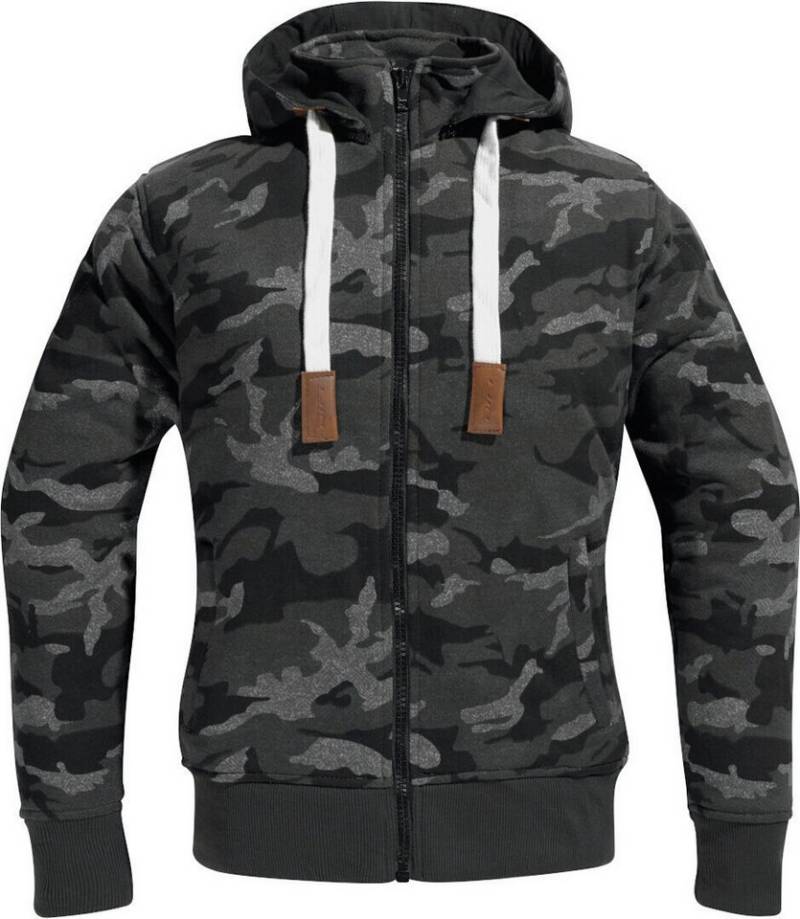 DIFI Motorradjacke Downtown Camo Damen Motorrad Zip Hoodie von DIFI