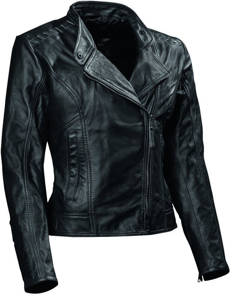 DIFI Motorradjacke Rose Damen Motorrad Lederjacke von DIFI