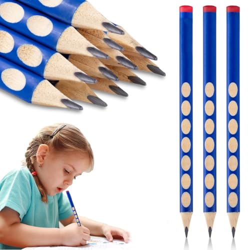 DIFLAX 30 Stück Glücksstift Bleistifte mit Radiergummi, Glücks Prüfungsbleistift, Ergonomischer Dreikant-Bleistift für Rechtshänder, zum Zeichnen Schreiben Schreibwaren für Erwachsene Lehrer Kollegen von DIFLAX