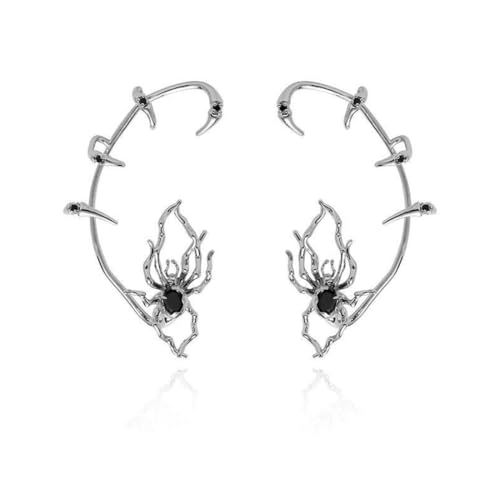 DIFLAX Spinne Ohrringe für Damen Halloween Ohrringe Punk Schwarze Spinne Perlenohrringe Gothic Spinne Ohrstecker Halloween Tag der Toten Cosplay Party Schmuck Zubehör Mottoparty von DIFLAX