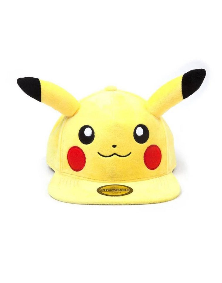 DIFUZED Baseball Cap Pokémon Plüsch Snapback Cap Embarrassed Pikachu von DIFUZED