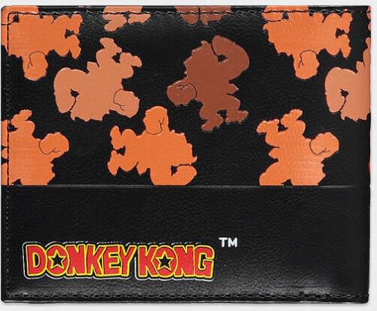 DIFUZED Geldbörse Nintendo Super Mario DK AOP Bifold Wallet in Black Neu Top von DIFUZED