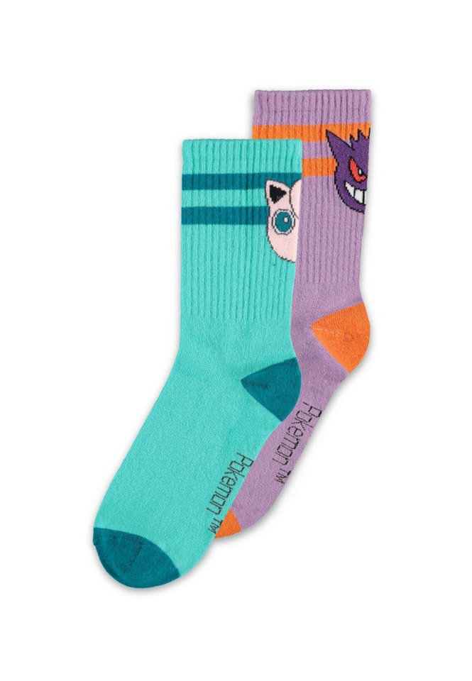 DIFUZED Socken Pokemon Socken 2er-Pack Heads 39-42 von DIFUZED