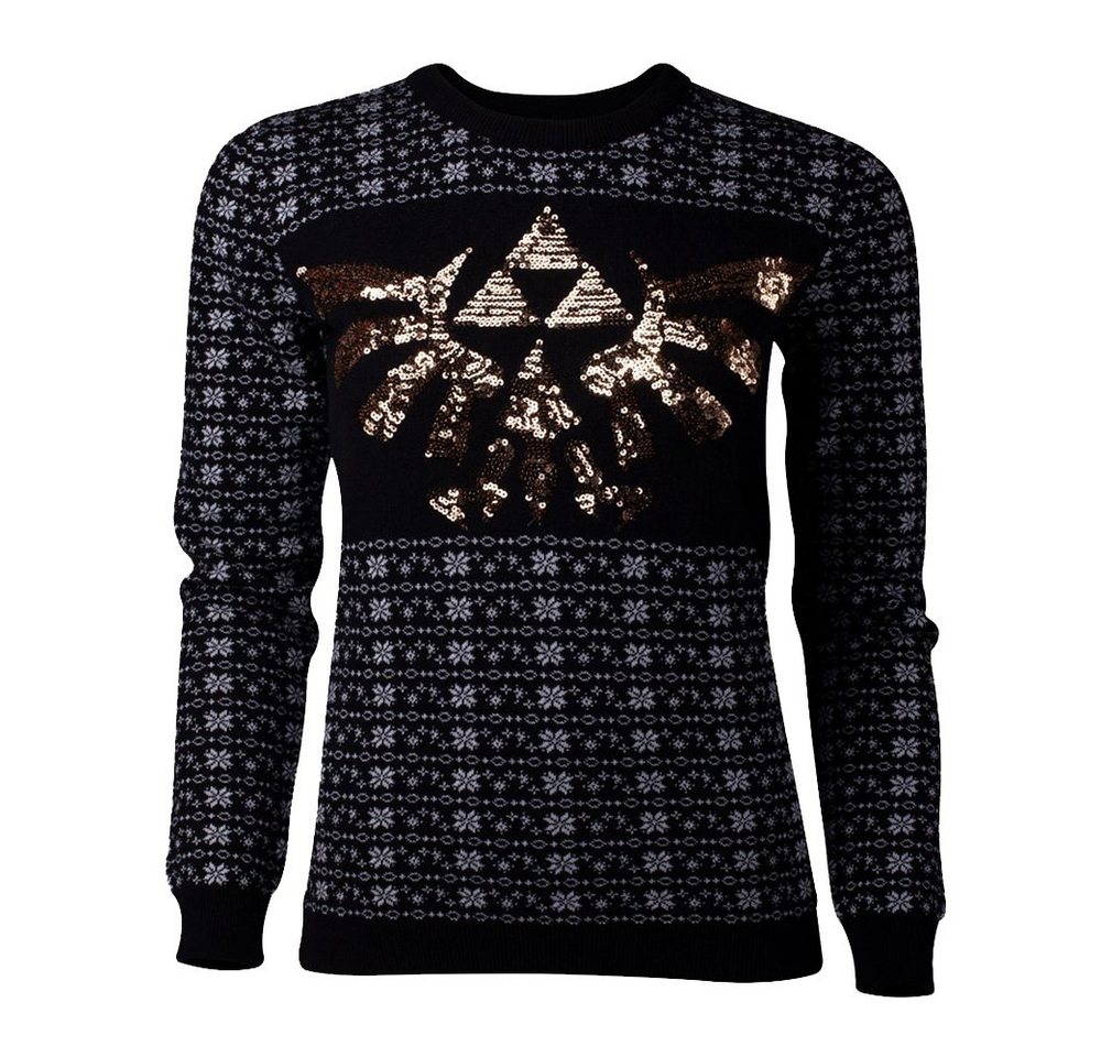 DIFUZED Strickpullover Hyrule Logo schwarz - Zelda von DIFUZED