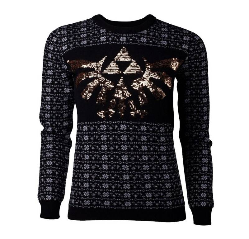 DIFUZED Strickpullover Hyrule Logo schwarz - Zelda von DIFUZED