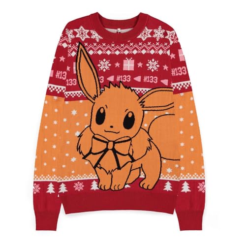 DIFUZED Unisex Weihnachten Eevee Pokemon Pullover, bunt, Einheitsgröße von Difuzed