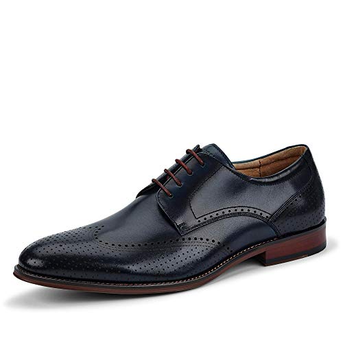 DIGEL Selleng Herren Business Schuhe | Echtleder Derbys mit Brogue-Muster, Elegante Schnürschuhe für Büro, Hochzeit, Festliche Anlässe | Größe 41 EU von DIGEL