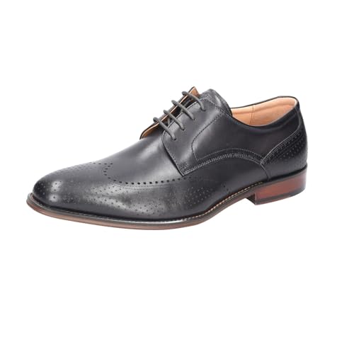 Digel Herren Businessschuhe Selleng Schnürschuh Glattleder Schnürhalbschuhe Büro Elegant Uni selleng Herren schnürschuhe Halbschuhe Business-Schuhe schwarz von DIGEL