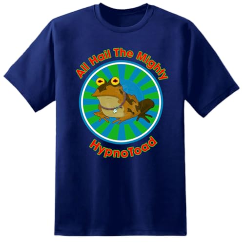 DIGITAL PHARAOH All Hail The HynoToad Futurama inspiriertes Sci-Fi-T-Shirt für Herren, navy, L/XL von Digital Pharaoh