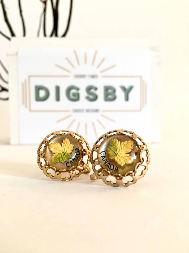 1960Er Jahre Maple Leaf Canada Ohrhänger Von Bmc von DIGSBY